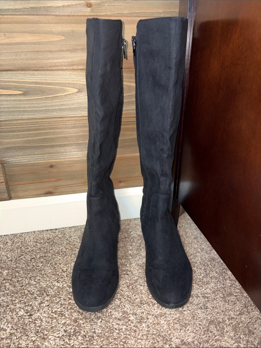 Style & Co. Black Over-the-Knee Suede Boots